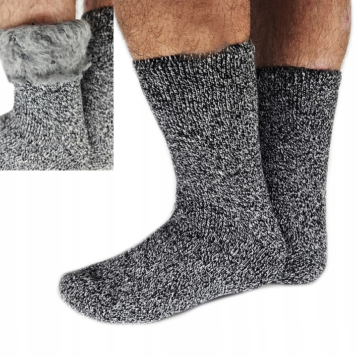 5X ZESTAW SKARPETY MĘSKIE ZIMOWE TERMICZNE TERMAL BARDZO CIEPŁE DO -25C