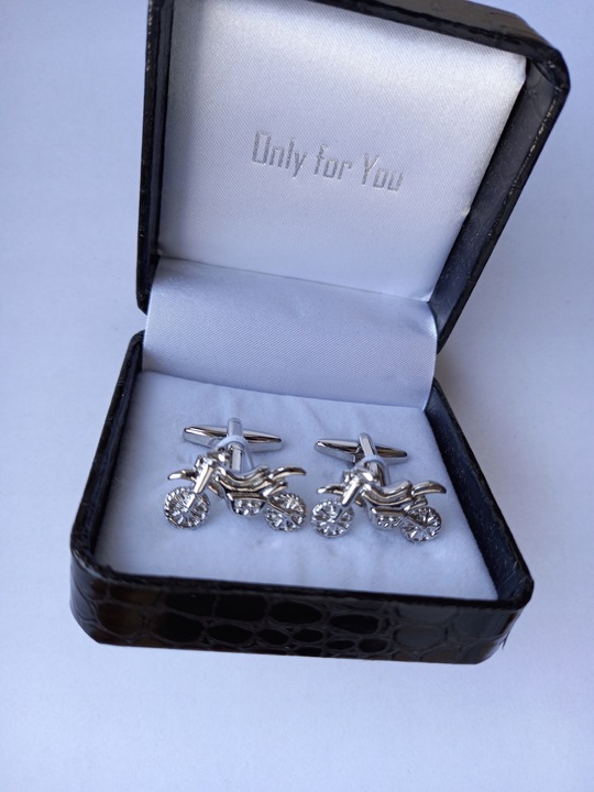 Spinki do mankiet koszuli Motor Motocykl Cross