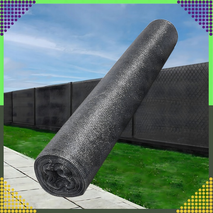 SIATKA CIENIUJĄCA 1,5x25m MASKUJĄCA 95% OSŁONA MATA NA OGRODZENIE PŁOT + UV