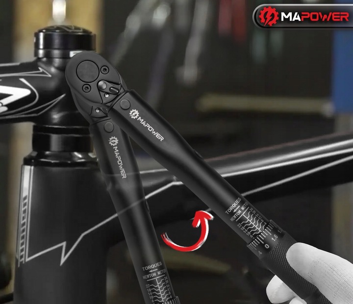 KLUCZ DYNAMOMETRYCZNY DO ROWERU 1/4' 2-24Nm CERTYFIKAT KALIBRACJI Z BLOKADĄ