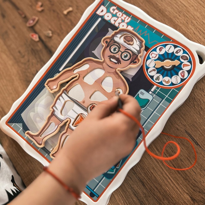 SZALONY LEKARZ GRA ZRĘCZNOŚCIOWA PLANSZOWA OPERACJA MAŁY DOKTOR WOOPIE