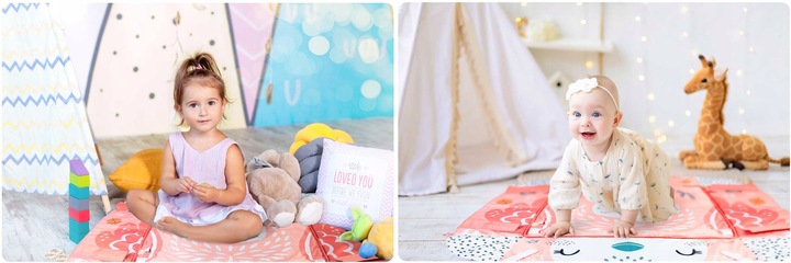 MATA EDUKACYJNA INTERAKTYWNA DLA NIEMOWLĄT DWUSTRONNA DUŻA XXL 5w1 NUKIDO