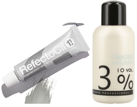 Refectocil HENNA GRAFIT 15ml + STAPIZ WODA 3%