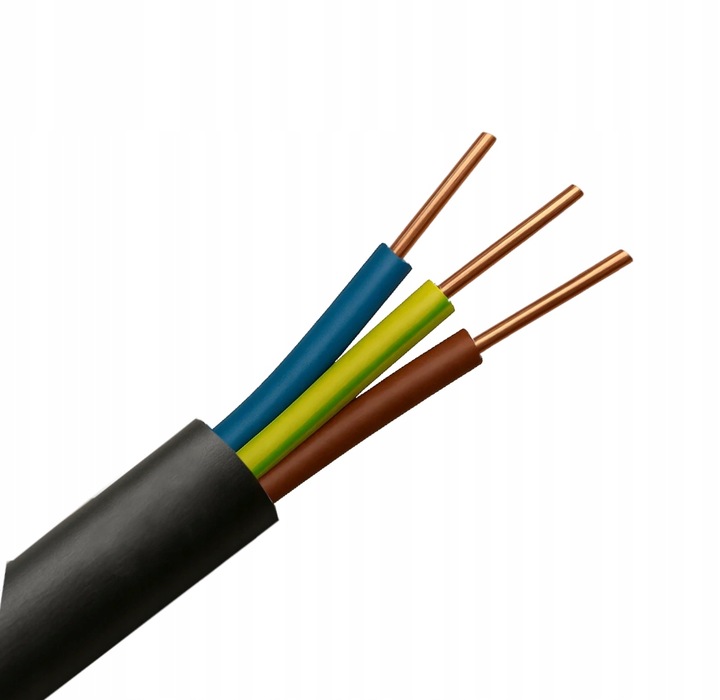 PRZEWÓD ZIEMNY YKY 3x2,5 25 METRÓW MIEDZIANY