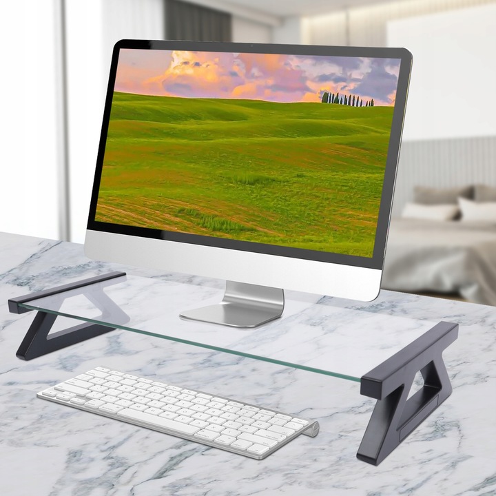 MOZOS DUAL RISER S PODSTAWA PÓŁKA POD DWA MONITORY KOMPUTER LAPTOP UCHWYT