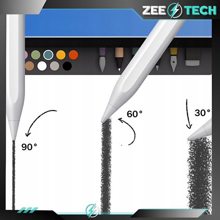 RYSIK PENCIL PEN DO APPLE TABLETA iPAD AIR PRO MINI STYLUS 2 GEN 4 KOŃCÓWKI