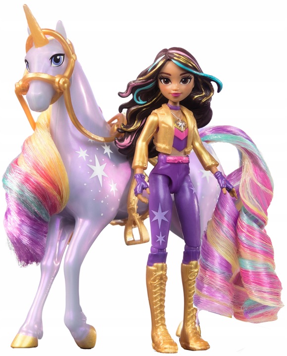 ZESTAW AKADEMIA JEDNOROŻCÓW FIGURKA WILDSTAR I LALKA SOPHIA UNICORN ACADEMY