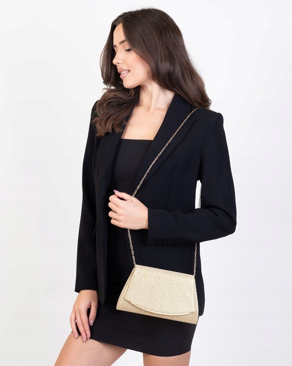 Torebka KOPERTÓWKA WIECZOROWA ŁAŃCUSZEK WIZYTOWA elegancka mała