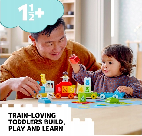 LEGO Duplo 10954 Pociąg z cyferkami + Torba Lego Prezent