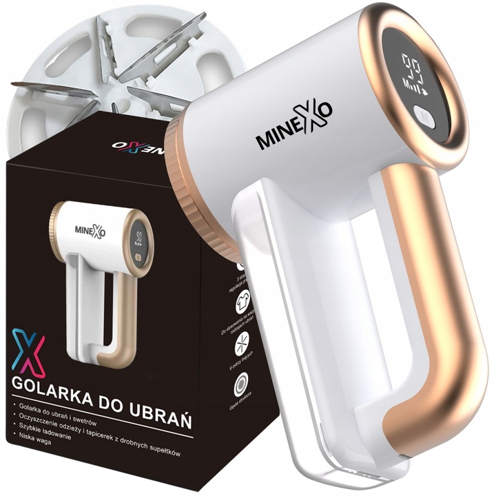 GOLARKA do ubrań maszynka do swetrów tapicerki duża mocna z wyświetlaczem