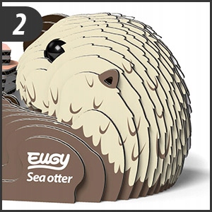 Wydra Eugy. Eko Układanka Puzzle 3D.