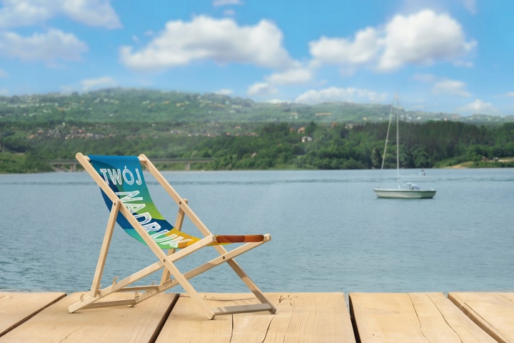 LEŻAK OGRODOWY DREWNIANY BUKOWY TWÓJ WZÓR TWÓJA GRAFIKA TWOJE LOGO FIRMY