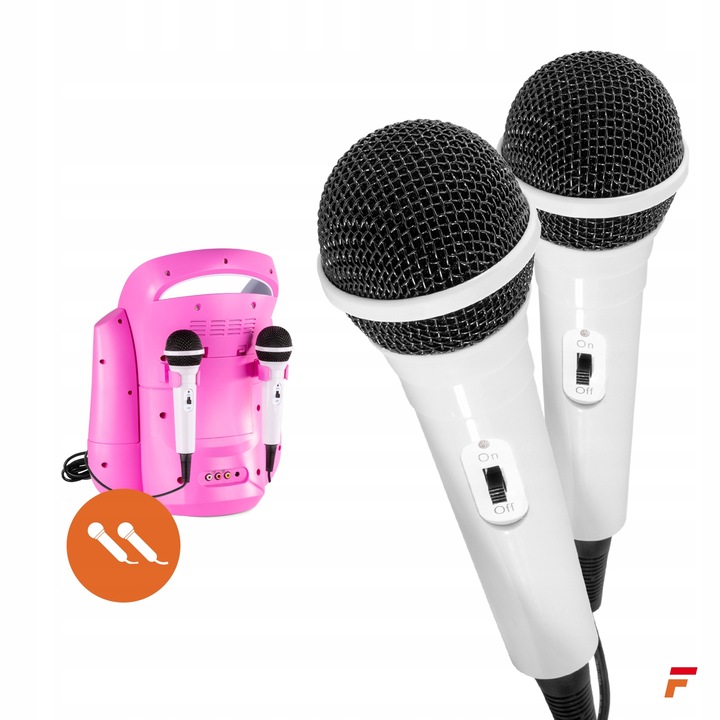 Zestaw KARAOKE głośnik bluetooth CD+G/2 mikrofony