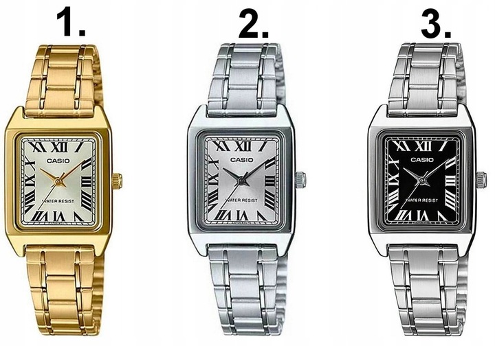 ZEGAREK DAMSKI CASIO VERONA złoty stalowy + BOX + GRAWER