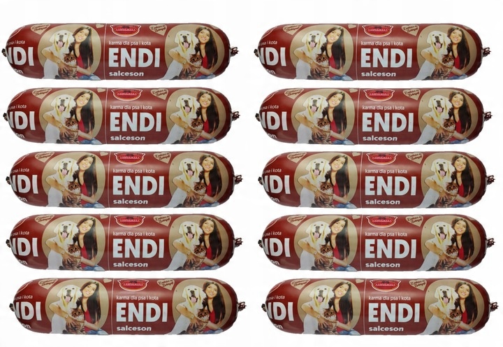 10x1kg Karma dla psa baton PREMIUM ENDI SALCESON