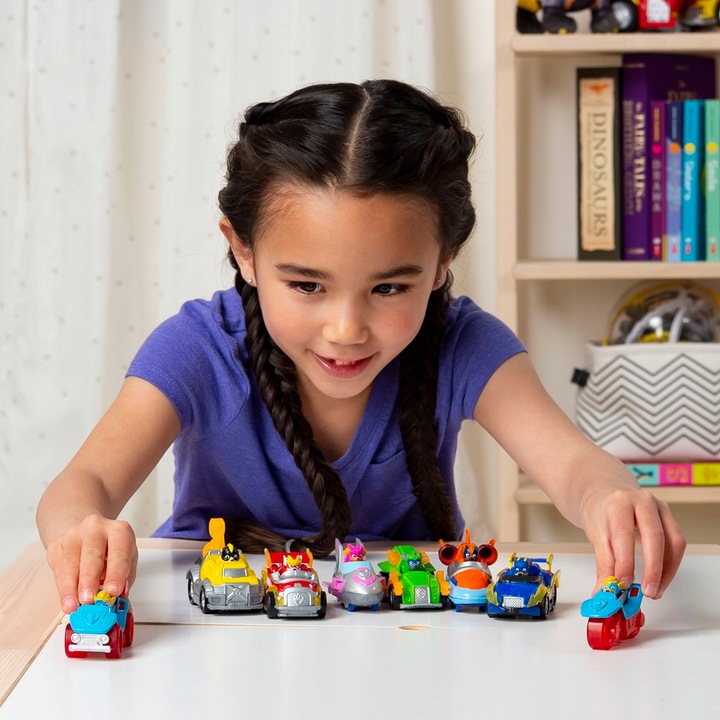 PSI PATROL MIGHTY PUPS ZESTAW 8 POJAZDÓW METALOWYCH TRUE METAL