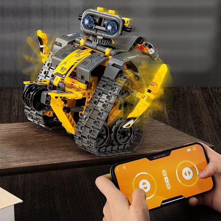 FIGURKA ROBOT WALL E 520 szt KLOCKI - 3w1 PROGRAMOWALNY RC ROBOT