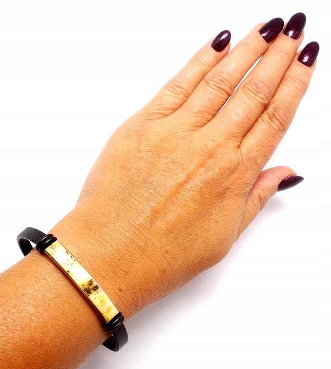 BRANSOLETKA Z BURSZTYNU