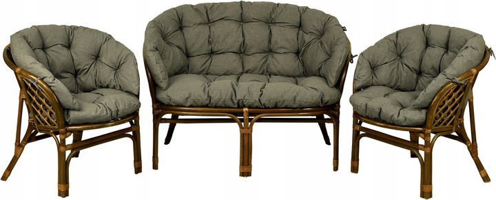 PODUSZKI PODUCHY NA MEBLE RATTAN RATTANOWE KOMPLET