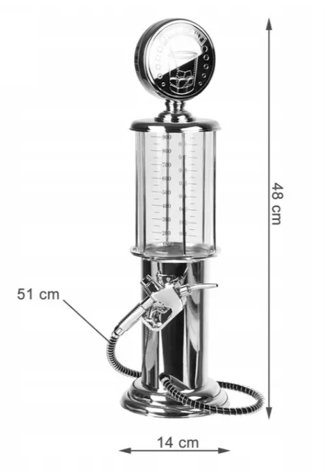 DOZOWNIK DO PIWA ALKOHOLU NALEWAK DYSTRYBUTOR PISTOLET Z WĘŻYKIEM 1L