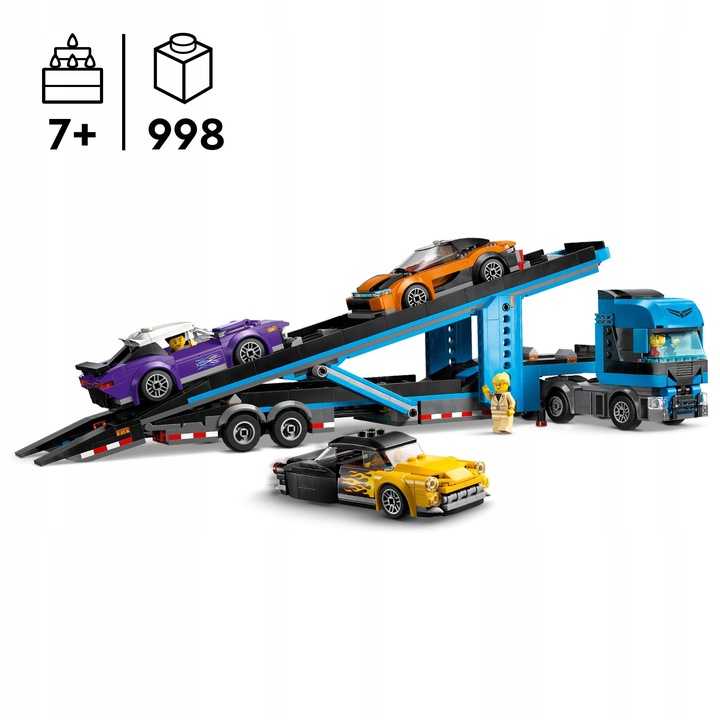 LEGO City Laweta z samochodami sportowymi 60408