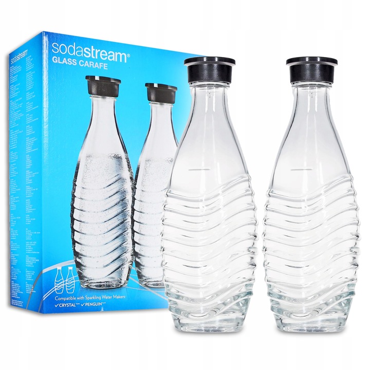 SZKLANE BUTELKI DO SATURATORA SODASTREAM 2SZT 0,6L