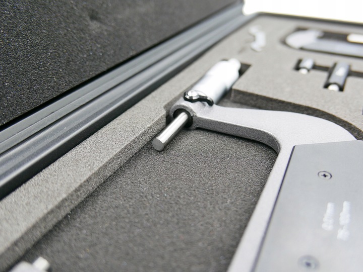 MIKROMETRY 0-100mm ZESTAW 4 SZT. MIKROMETR + BOX