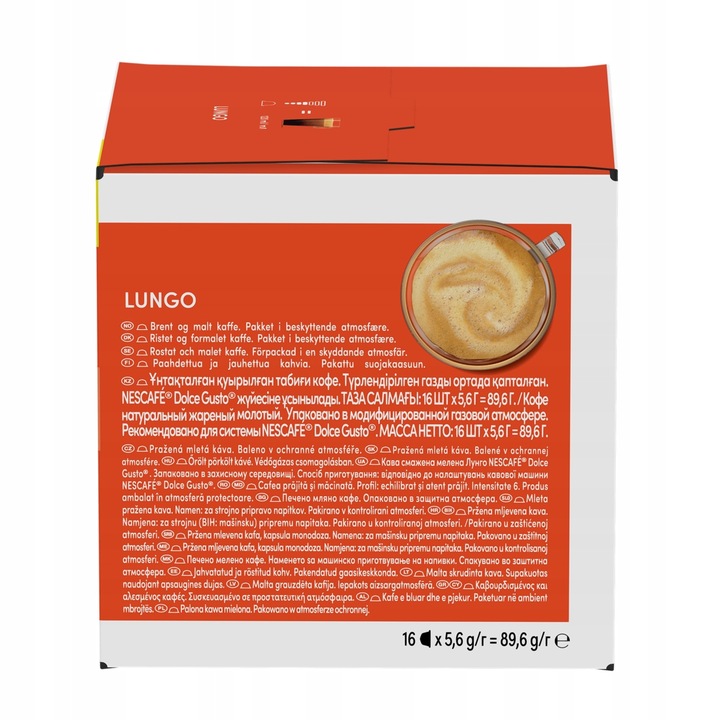 Zestaw Kaw w kapsułkach Nescafe Dolce Gusto 16 kapsułek x4