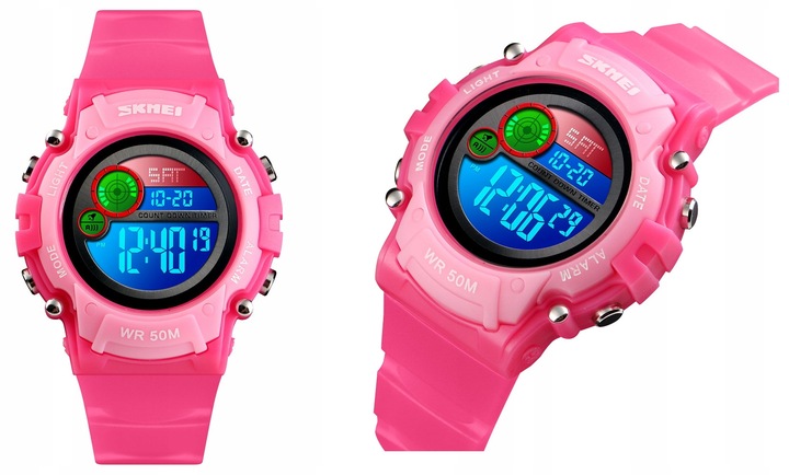 SUPER ZEGAREK DZIECIĘCY KOLOROWE LED NOWY MODEL DLA CHŁOPCA DLA DZIEWCZYNKI