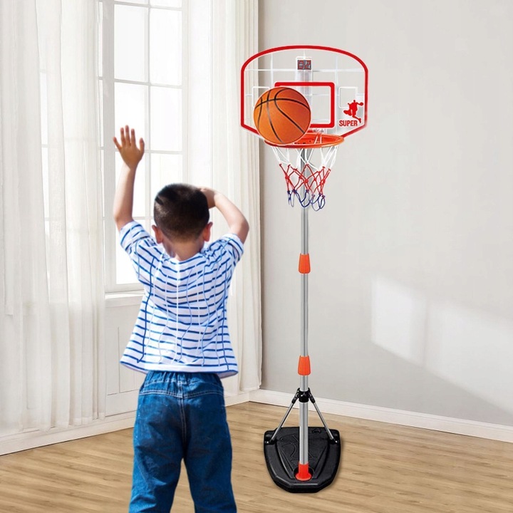 ZESTAW DO GRY W KOSZYKÓWKĘ w domu DUŻA KOSZYKÓWKA + PIŁKA cyfrowy licznik