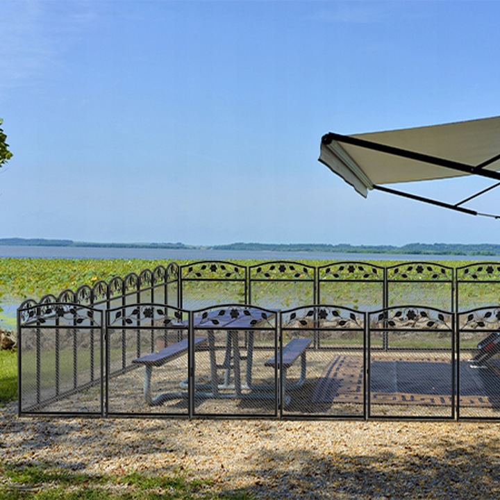 5 Paneli Wytrzymałe Metalowe Płotek Ogrodowy 110cm