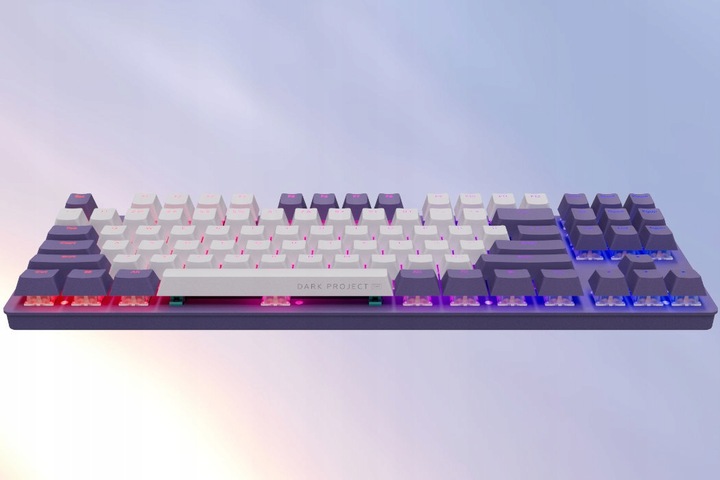 Klawiatura DARK PROJECT KD87A Fioletowo-biały