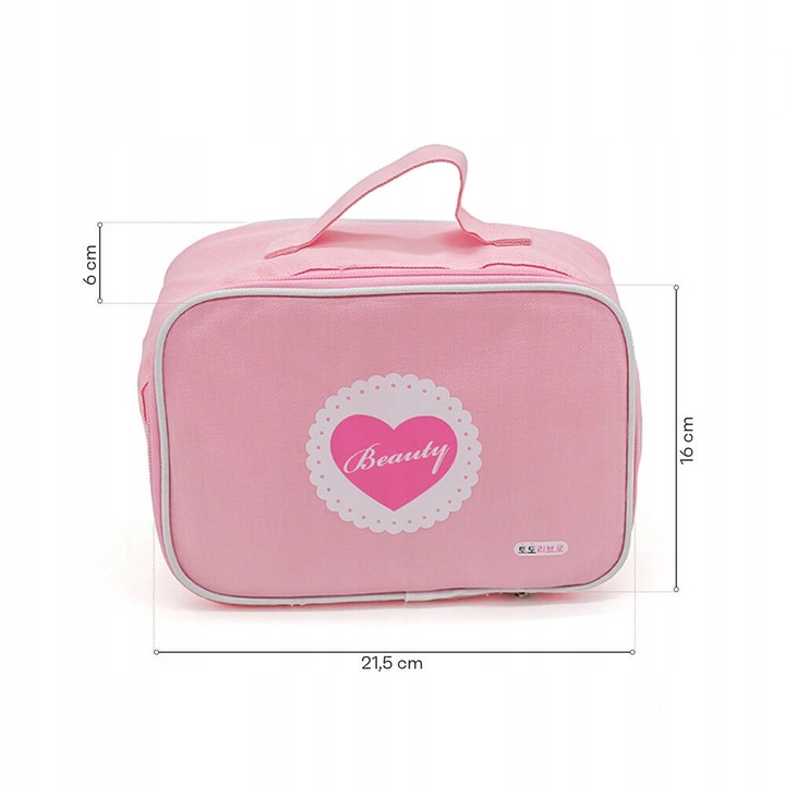 Zestaw do makijażu kosmetyczka dla dzieci toaletka walizka lustro Kinderlly