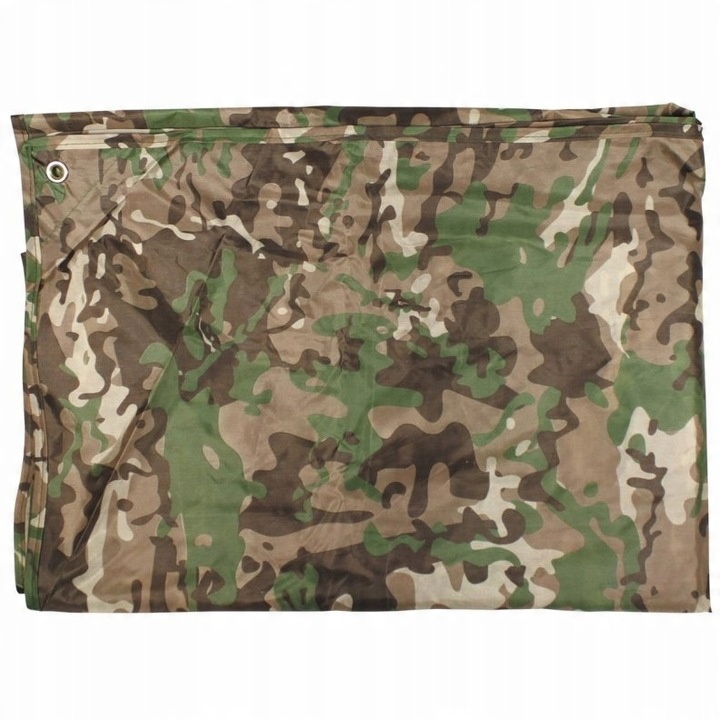 PŁACHTA PLANDEKA BIWAKOWA MFH TENT TARP Polowy 200x300cm 360g MULTICAM