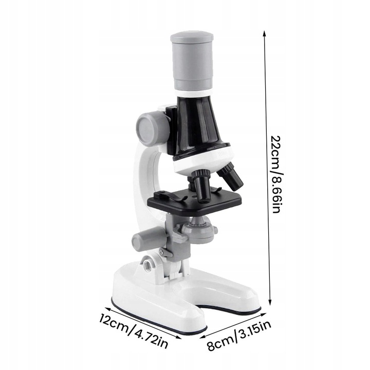 MIKROSKOP EDUKACYJNY NAUKA EKSPERYMENT DLA DZIECI 1200X ZABAWKA EDUKACYJNA