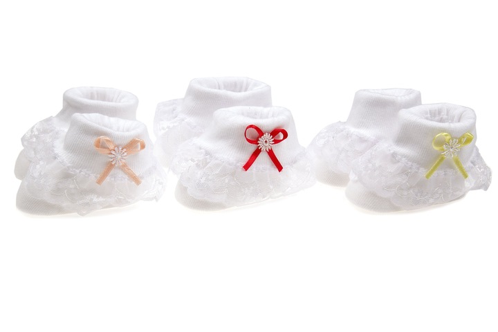 SKARPETKI NIEMOWLĘCE BAWEŁNIANE 0-3 MSC.