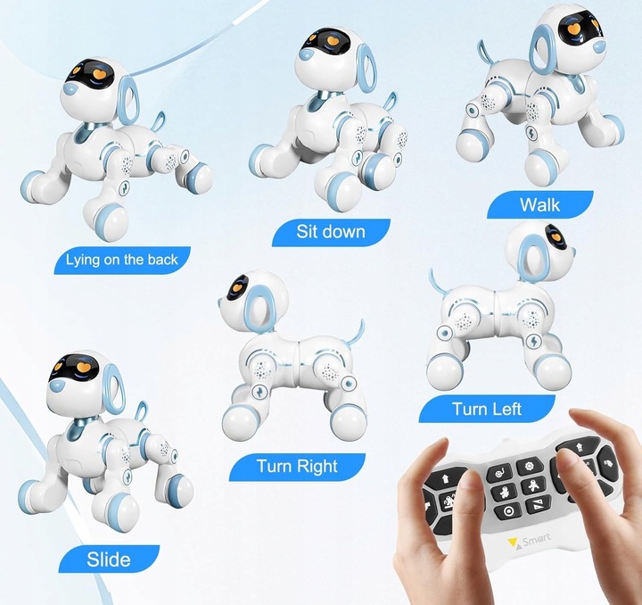 Pies Robot Zdalnie Sterowany Interaktywny Programowanie Sztuczki Szczeka