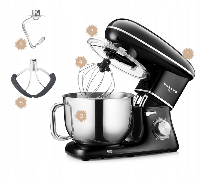 ROBOT KUCHENNY MIKSER PLANETARNY MISA 6.2L MOCNY 3 MIESZADŁA MOCNY