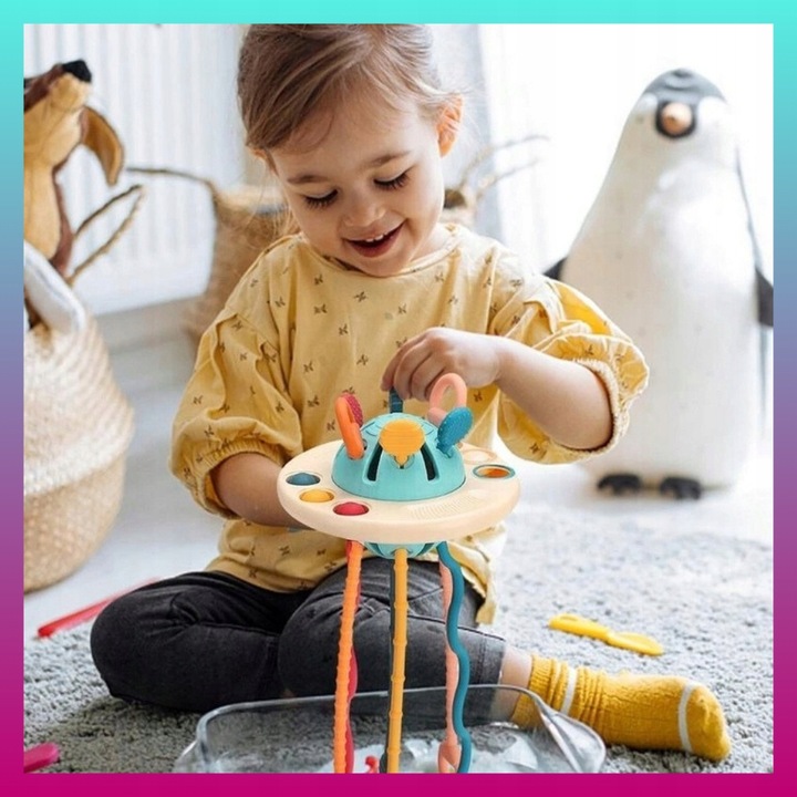 ZABAWKA SENSORYCZNA MONTESSORI GRYZAK DLA NIEMOWLĄT