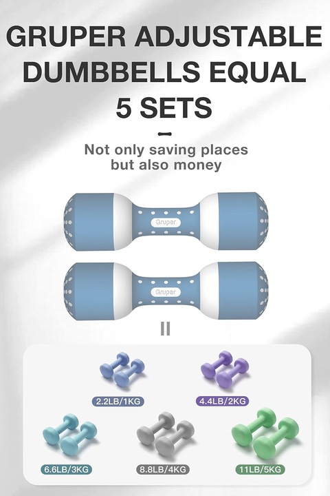 HANTLE REGULOWANE 2 X 5 KG ZESTAW STAL ANTYPOŚLIZGOWE SOLIDNE 10 KG