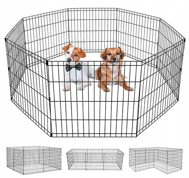 Kojec Klatka Modułowa Dla Psa Kota Królika Wybieg Zagroda Składana 61X61 cm