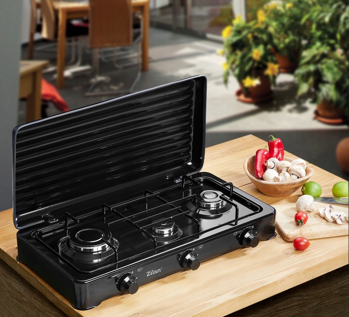 KUCHENKA GAZOWA 3 PALNIKI PRZENOŚNA + WĄŻ REDUKTOR