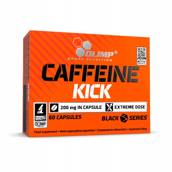 OLIMP CAFFEINE KICK 200mg 2x60kaps KOFEINA ENERGIA