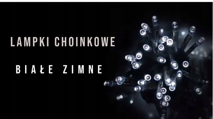Lampki CHOINKOWE 500 LED ŚWIĄTECZNE BIAŁE ZIMNE ZEWNĘTRZNE WEWNĘTRZNE