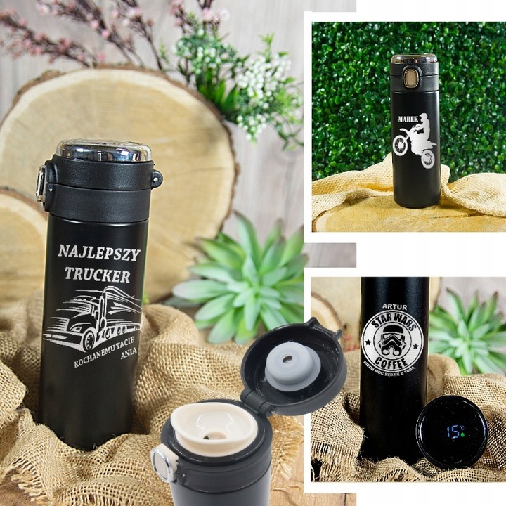 Prezent KUBEK TERMICZNY TERMOS na urodziny 18 40 50 60 TATY dzień chłopaka