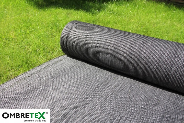 Siatka Osłona 1,7x10m 95% Na Ogrodzenie Płot Balkon Mata Maskująca Antracyt
