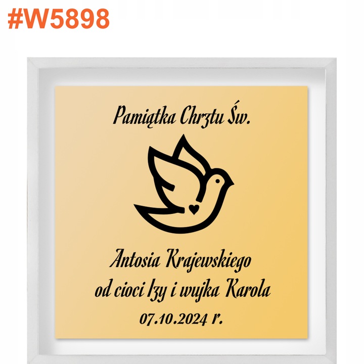 Złoty Krzyżyk z Łańcuszkiem na Chrzest dla Chłopca 585 Pamiątka Chrztu