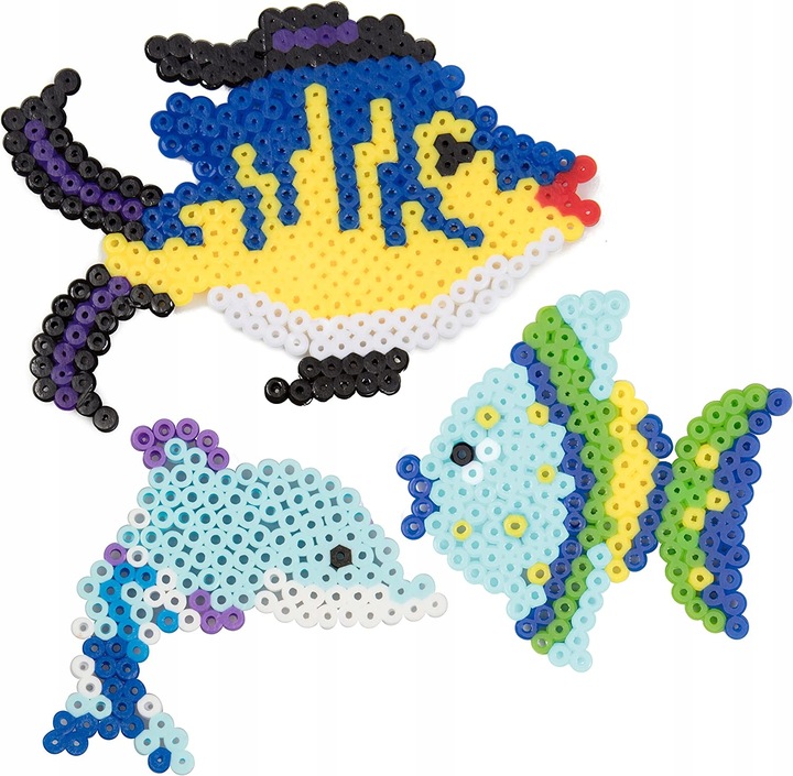 Koraliki Do Prasowania Zestaw 6000 Elementów Kreatywna Zabawa Dla Dzieci