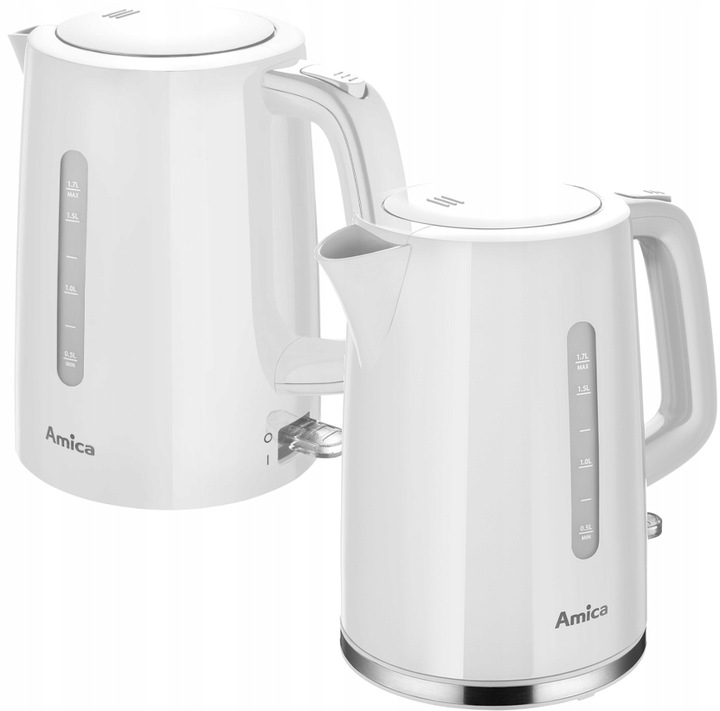 AMICA CZAJNIK BEZPRZEWODOWY KF1011 1,7 BIAŁY STRIX