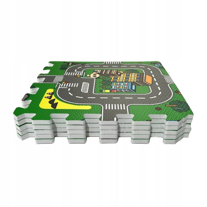 PUZZLE PIANKOWE MATA MIASTO ULICE DROGI 18EL DUŻE